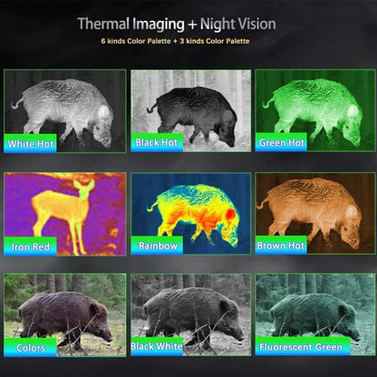 NT15 Dual Light Fusion Thermal Imaging Scope Digital Night Vision Camcorder Crosshair for Hunting 1000m Hot Detection Monocular